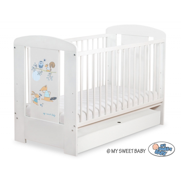Kinderbett 120x60cm Friends mit Schublade STANDARD