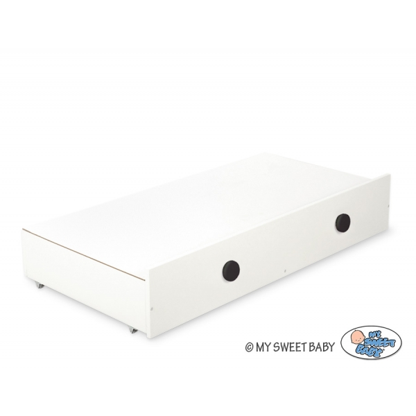Braun Kinderbett 120x60cm Gute Nacht Creme Schublade MAXI