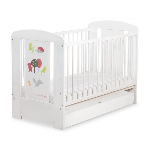 Kinderbett 120x60cm Secret forest mit Schublade STANDARD
