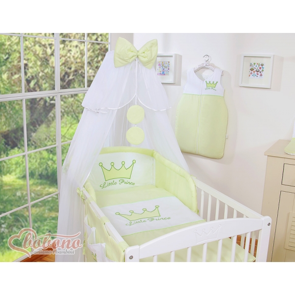 Bettwäsche Set für Babybett grün