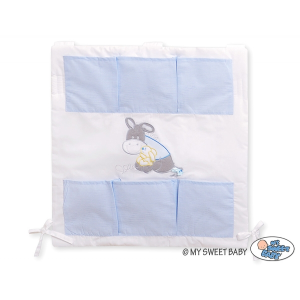 Kinderbett-Tasche - Esel Luca blau