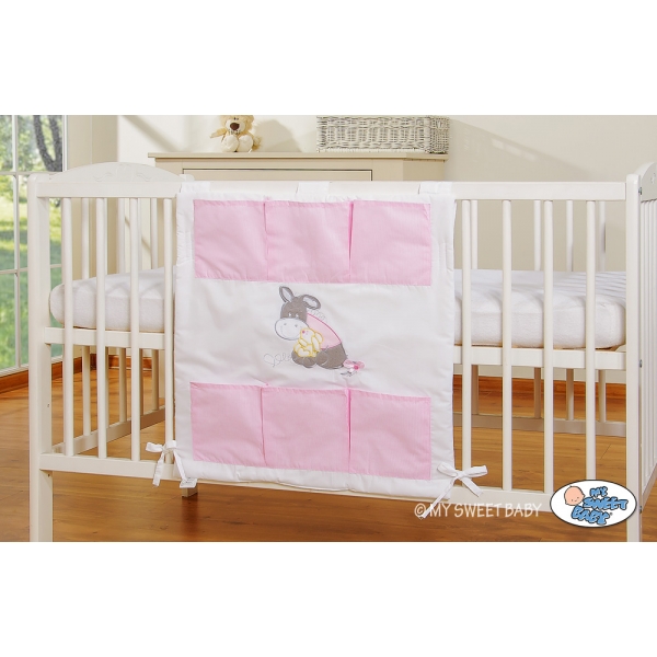Kinderbett-Tasche - Esel Luca rosa
