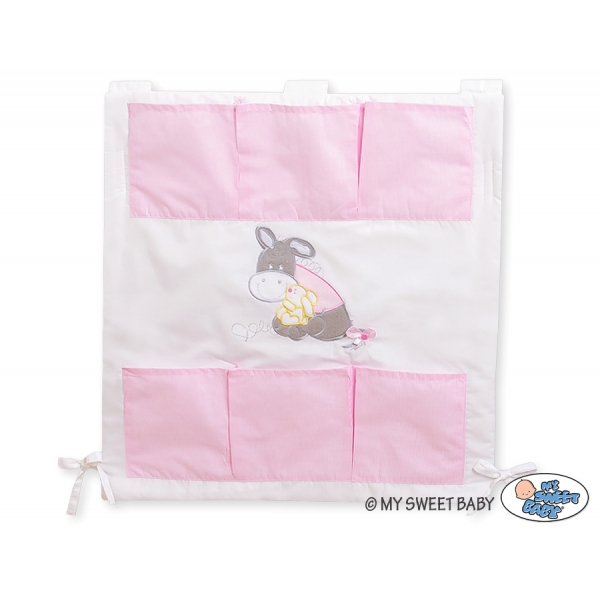 Kinderbett-Tasche - Esel Luca rosa