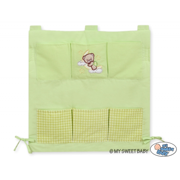 Kinderbett-Tasche grün - Gute Nacht