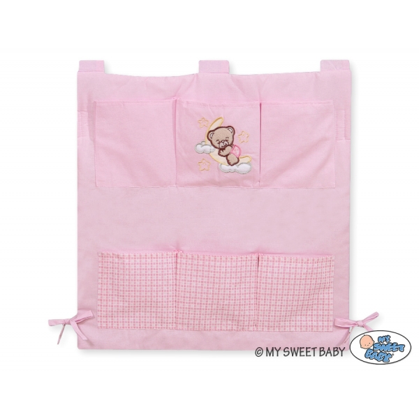 Kinderbett-Tasche rosa  - Gute Nacht rosa