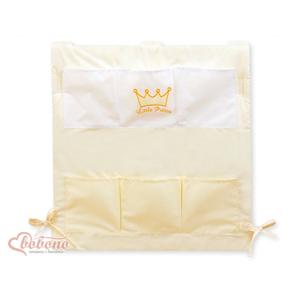 Kinderbetttasche - Little Prince/Princess creme