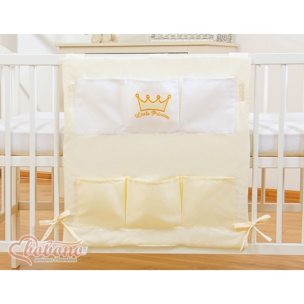 Kinderbetttasche - Little Prince/Princess creme