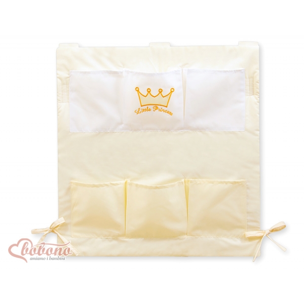 Kinderbetttasche - Little Prince/Princess creme