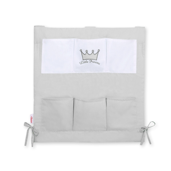 Kinderbetttasche - Little Prince/Princess grau