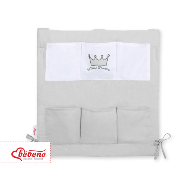 Kinderbetttasche - Little Prince/Princess grau