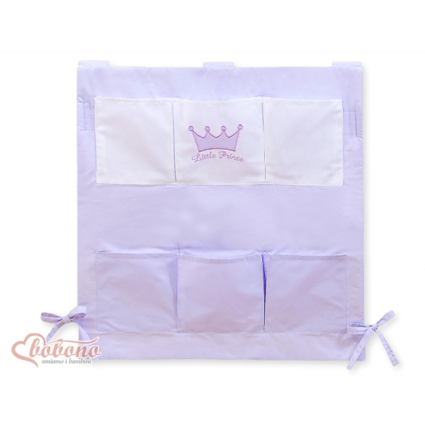 Kinderbetttasche - Little Prince/Princess lila
