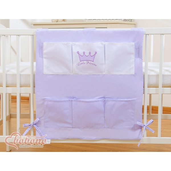 Kinderbetttasche - Little Prince/Princess lila
