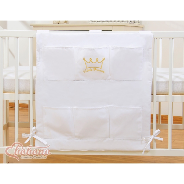 Kinderbetttasche - Little Prince/Princess weiß