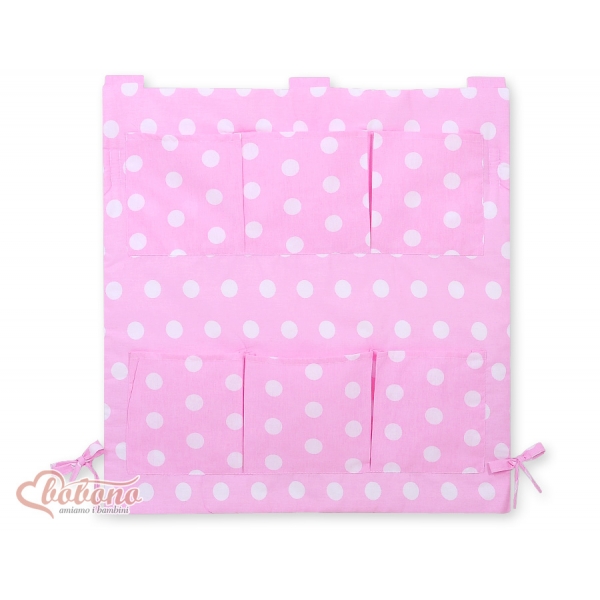 Kinderbetttasche - Rosa mit Tupfen