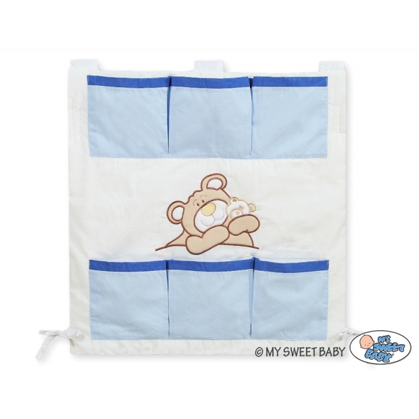 Kinderbetttasche - Teddy Bär Barnaba blau