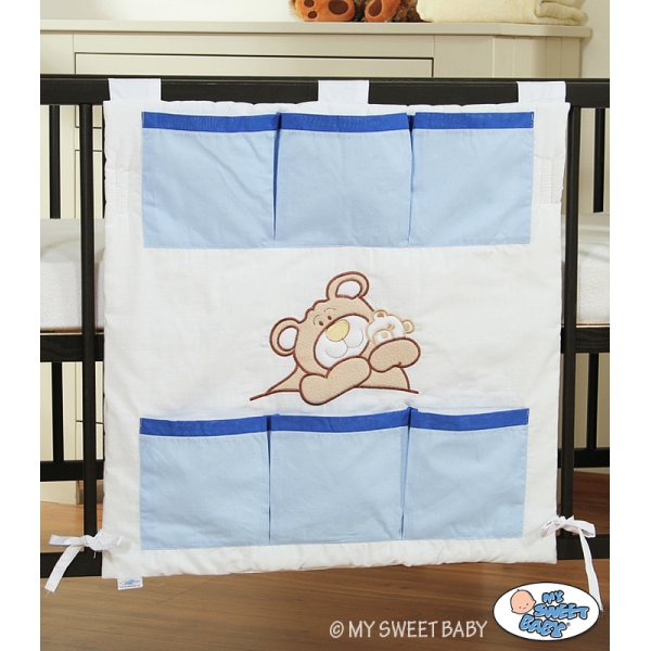 Kinderbetttasche - Teddy Bär Barnaba blau