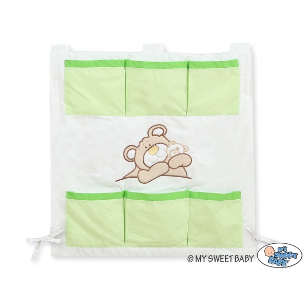 Kinderbetttasche - Teddy Bär Barnaba grün