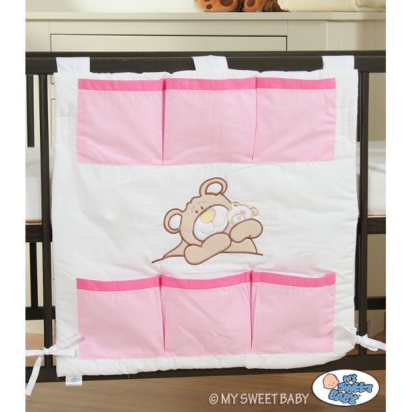 Kinderbetttasche - Teddy Bär Barnaba rosa