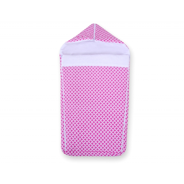 Kinderwagen Fußsack - Blumenmuster-Rosa