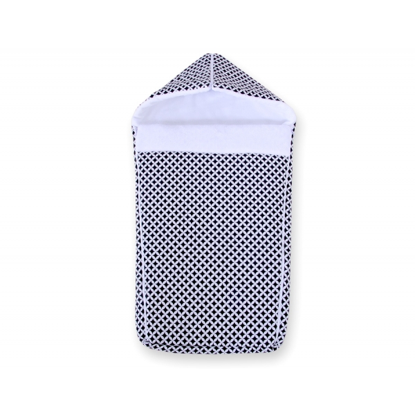 Kinderwagen Schlafsack - Blumenmuster-Schwarz