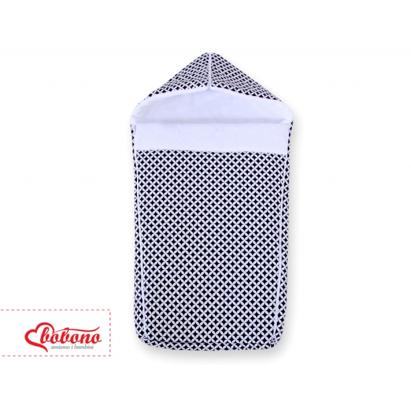 Kinderwagen Schlafsack - Blumenmuster-Schwarz