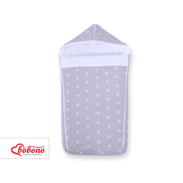 Kinderwagen Schlafsack - graue Sternchen