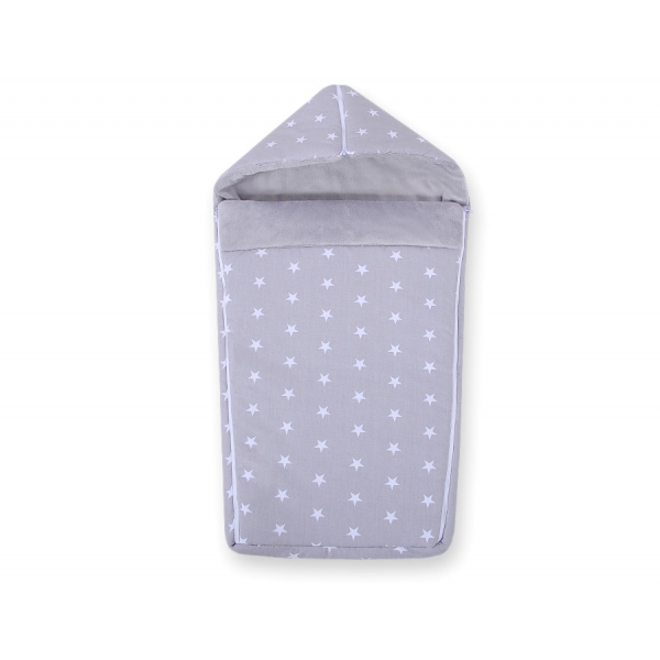 Kinderwagen-Schlafsack - graue Sternchen