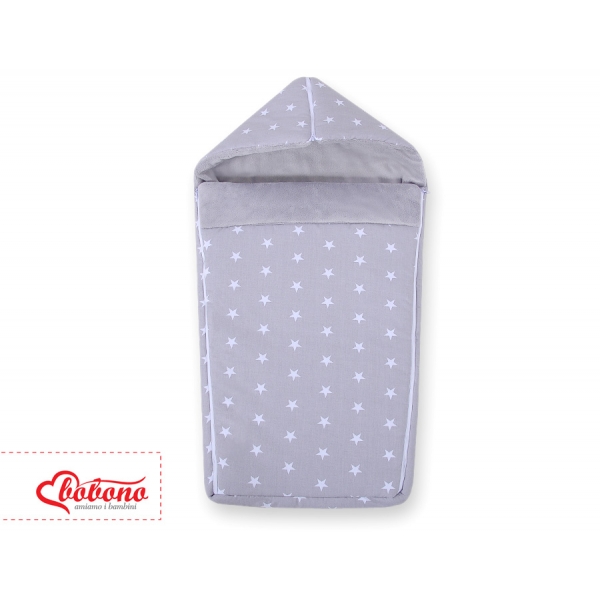 Kinderwagen-Schlafsack - graue Sternchen