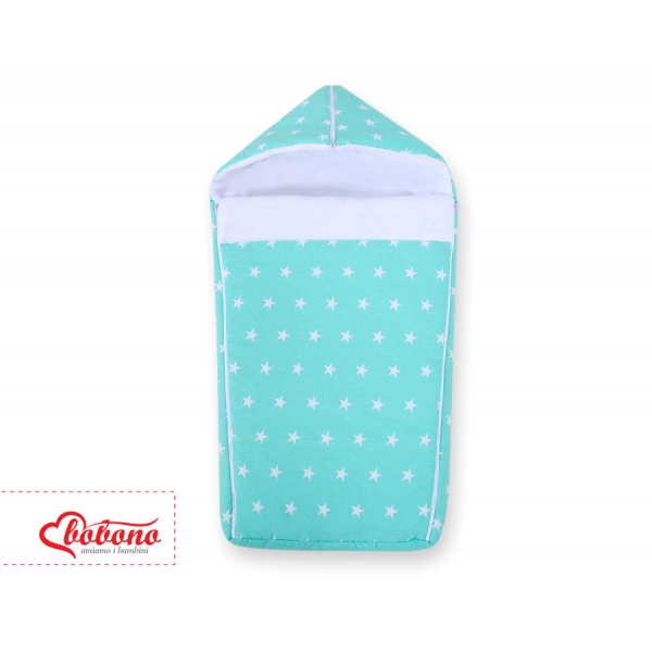 Kinderwagen Schlafsack - Sternchen minze