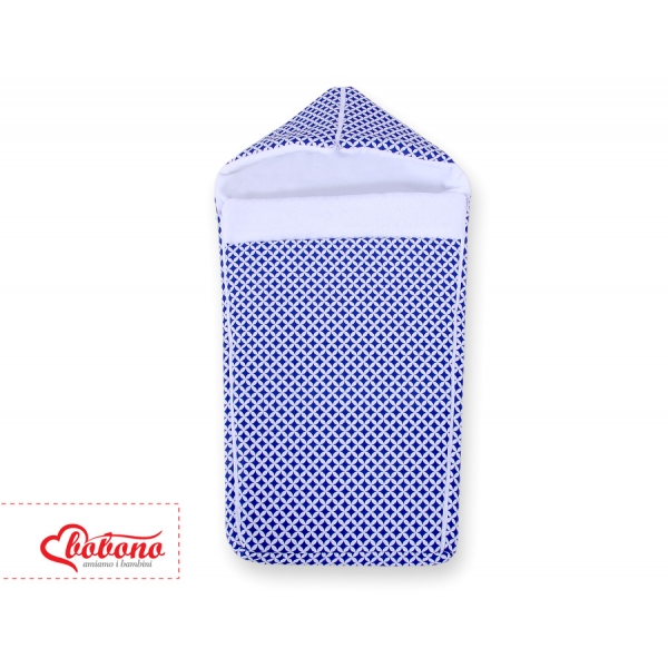Kinderwagenschlafsack - Dunkelblau-Blumenmuster