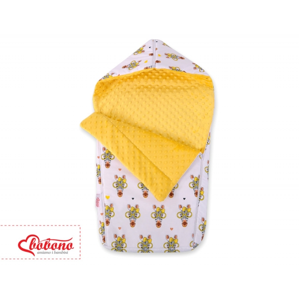 Kinderwagenschlafsack - gelbe Zebras