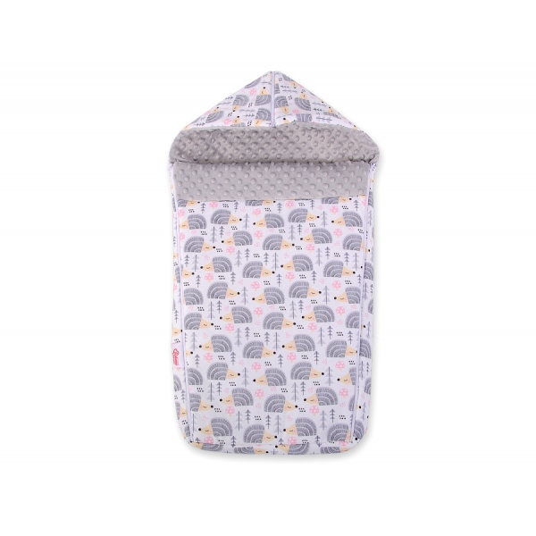 Kinderwagenschlafsack - Igel grau