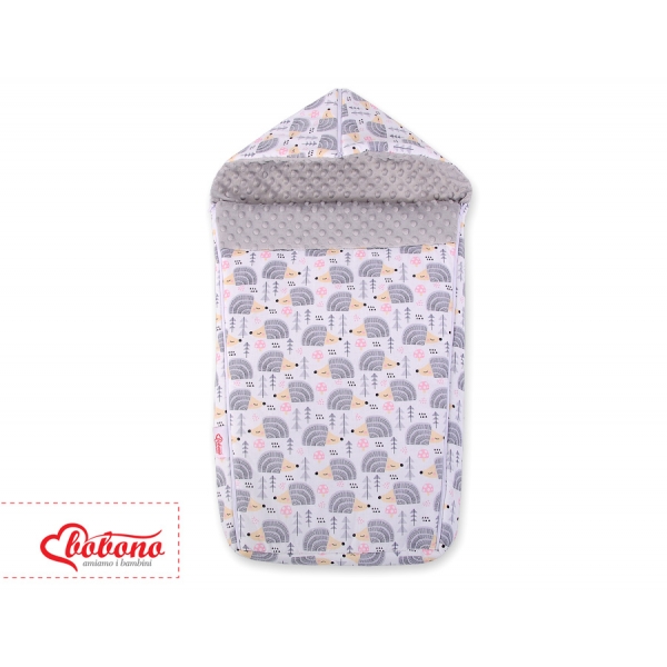 Kinderwagenschlafsack - Igel grau