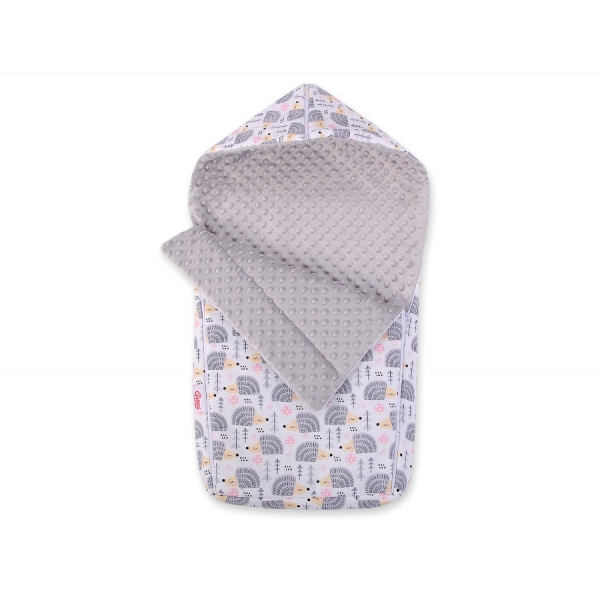 Kinderwagenschlafsack - Igel grau