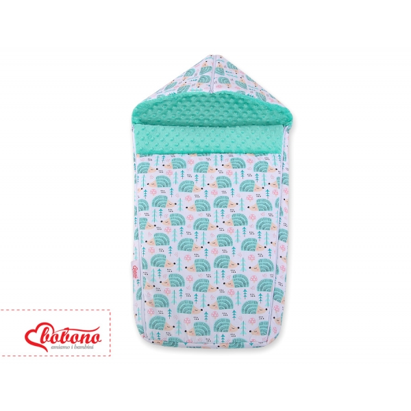 Kinderwagenschlafsack - Igel mint