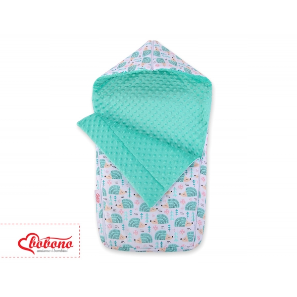 Kinderwagenschlafsack - Igel mint