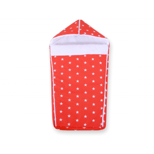 Kinderwagenschlafsack - Rote Sternchen