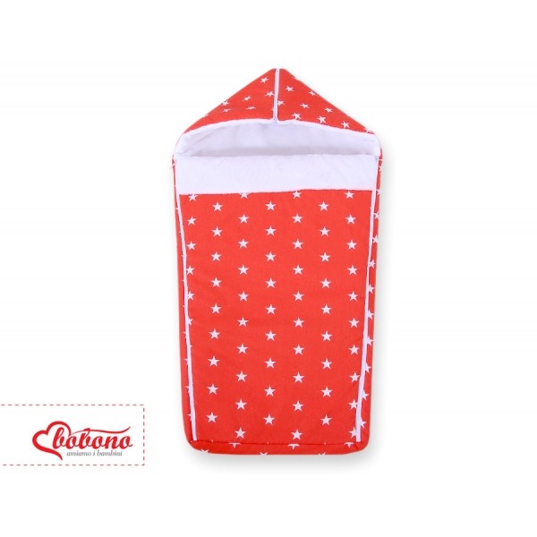 Kinderwagenschlafsack - Rote Sternchen