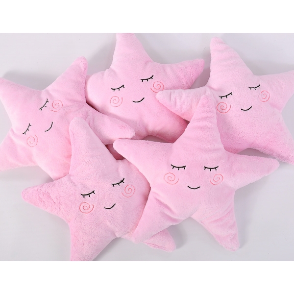 Kissen LITTLE STAR mit Rassel - rosa