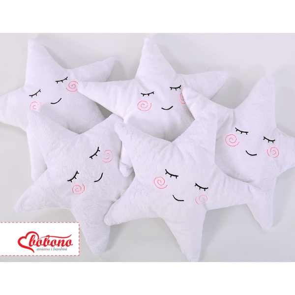 Kissen LITTLE STAR mit Rassel - weiß