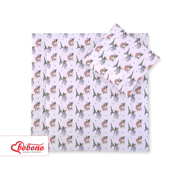 Kissen und Decke für Kinderwagen Set 2tlg - little doggies