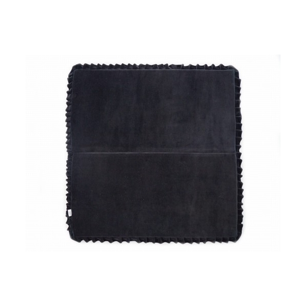 Klappbare Spielmatte Quadrat Schwarz 105x105 cm VELVET