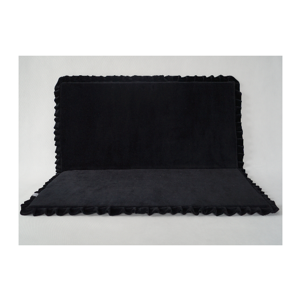 Klappbare Spielmatte Quadrat Schwarz 105x105 cm VELVET