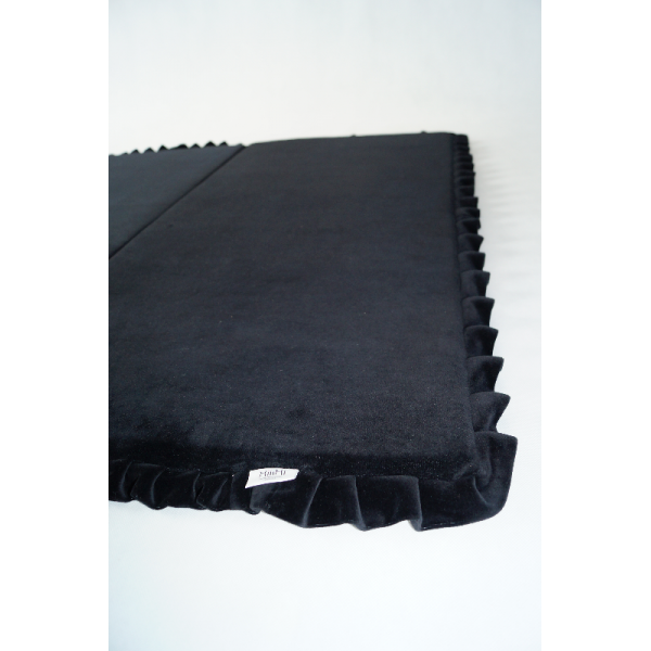 Klappbare Spielmatte Quadrat Schwarz 105x105 cm VELVET