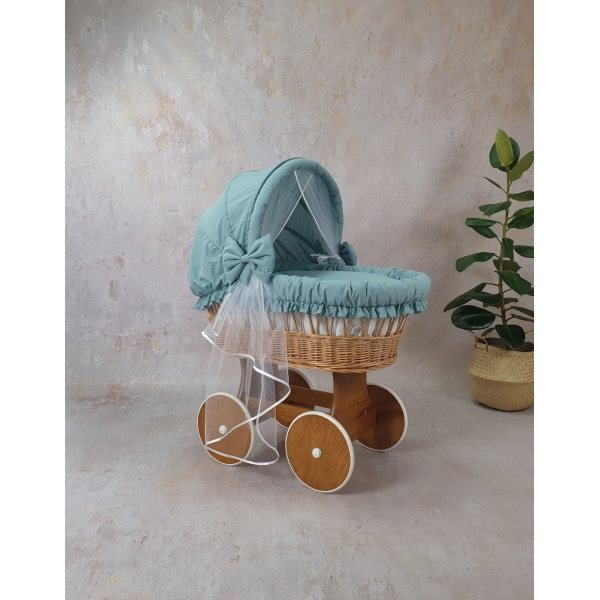 Komplett Stubenwagen Set mit Bettwäsche