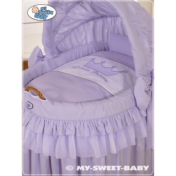Komplett Stubenwagen mit Haube - Little Prince/Princess lila