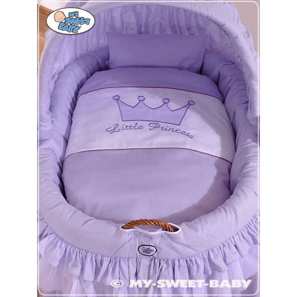 Komplett Stubenwagen mit Haube - Little Prince/Princess lila