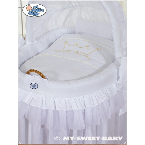 Komplett Stubenwagen mit Haube - Little Prince/Princess weiß
