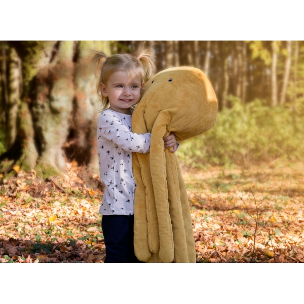 Krake Baby Kuscheltier - grün