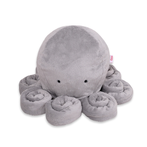 Kuscheltier Krake - grau